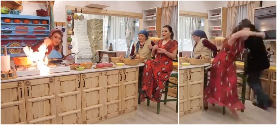 Sunucu Ezgi Sertel'in panik anları!