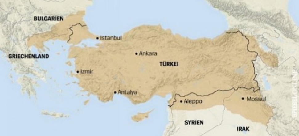Alman Der Spiegel'den skandal Türkiye haritası!