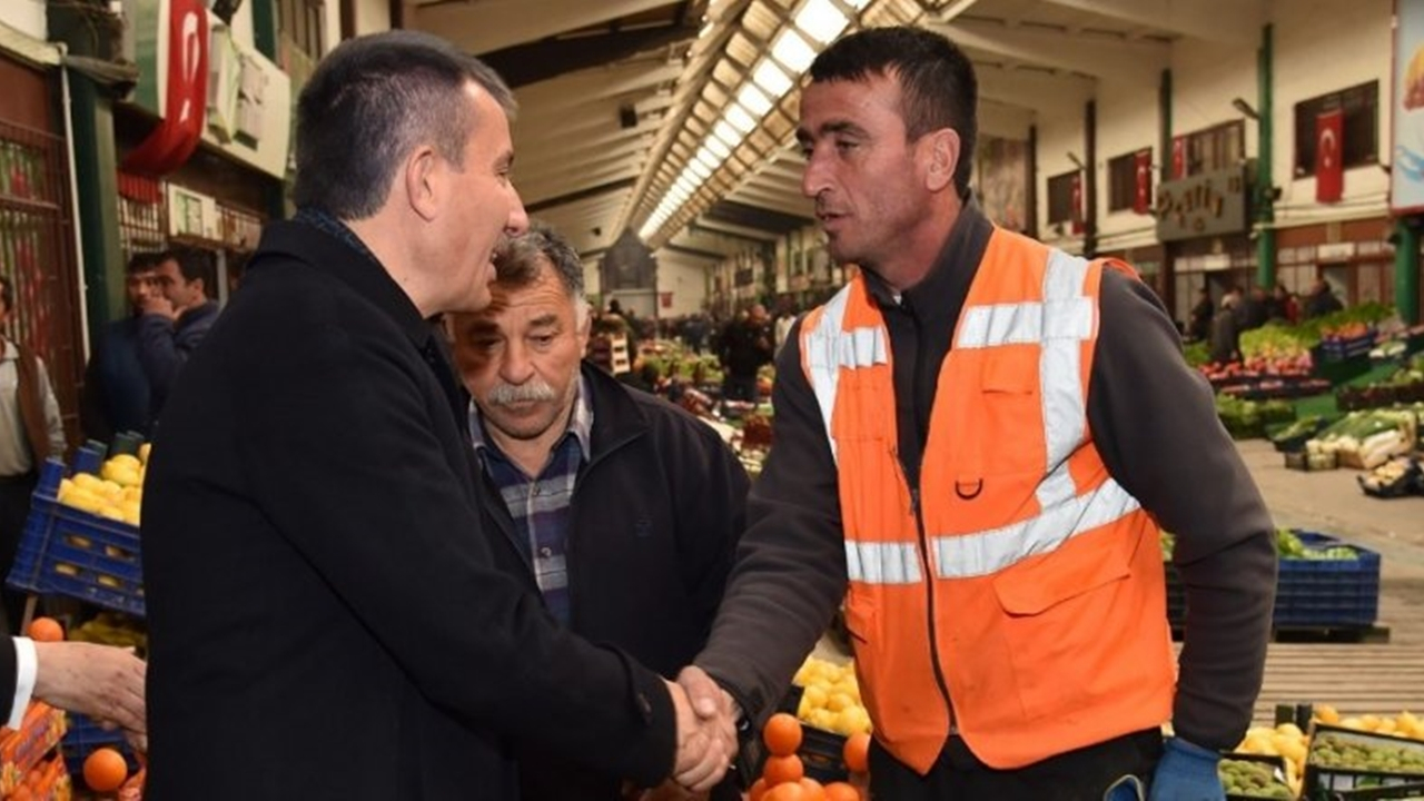 Ankara'da Başkan Asım Balcı’dan toptancı hali esnafına ziyaret