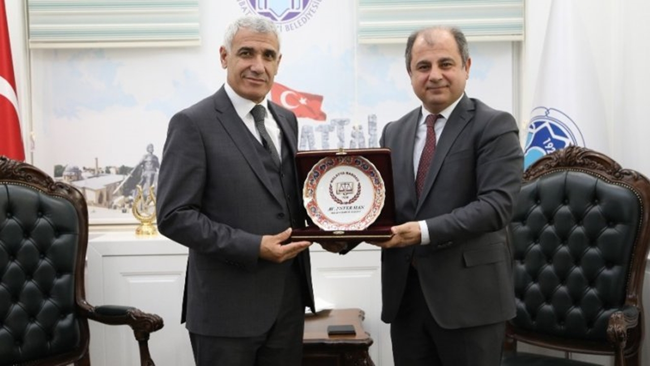 Malatya Baro Başkanı Enver Han’dan Osman Güder’e ziyaret