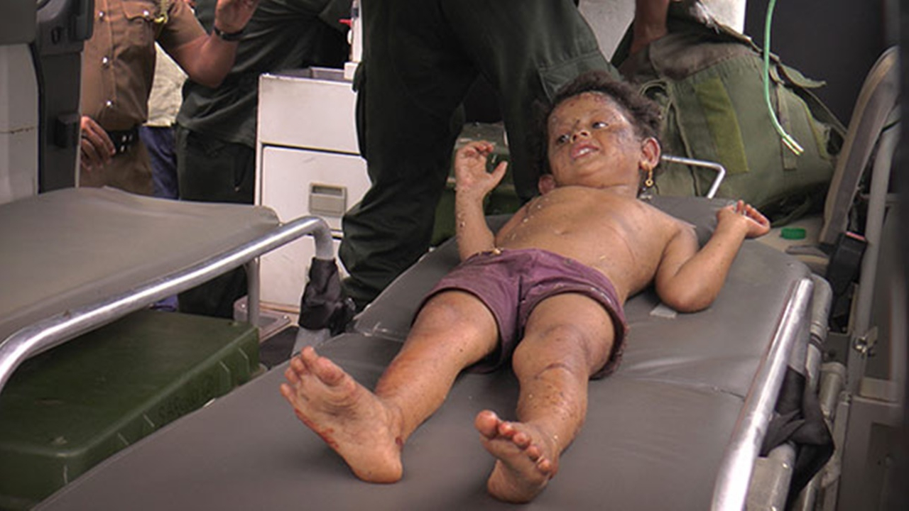 Sri Lanka'da polis bir eve baskın düzenledi!