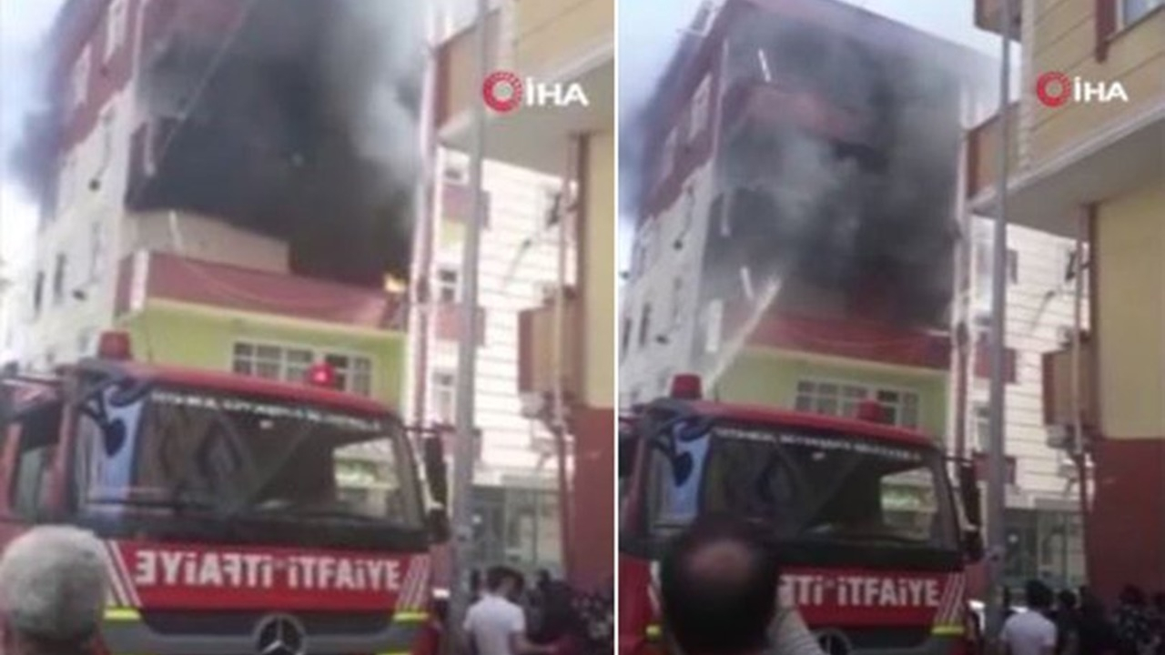 Esenyurt'ta 3 kadın alevlerin arasından kurtarıldı