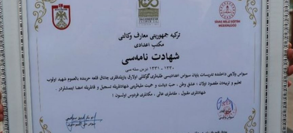 104 yıl sonra diplomaları verildi!