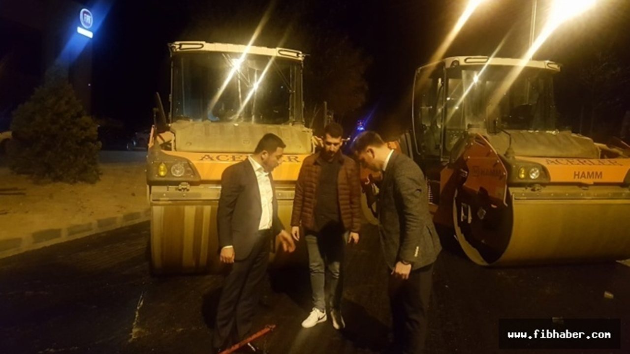 Nevşehir'de Başkan Rasim Arı’dan gece mesaisi
