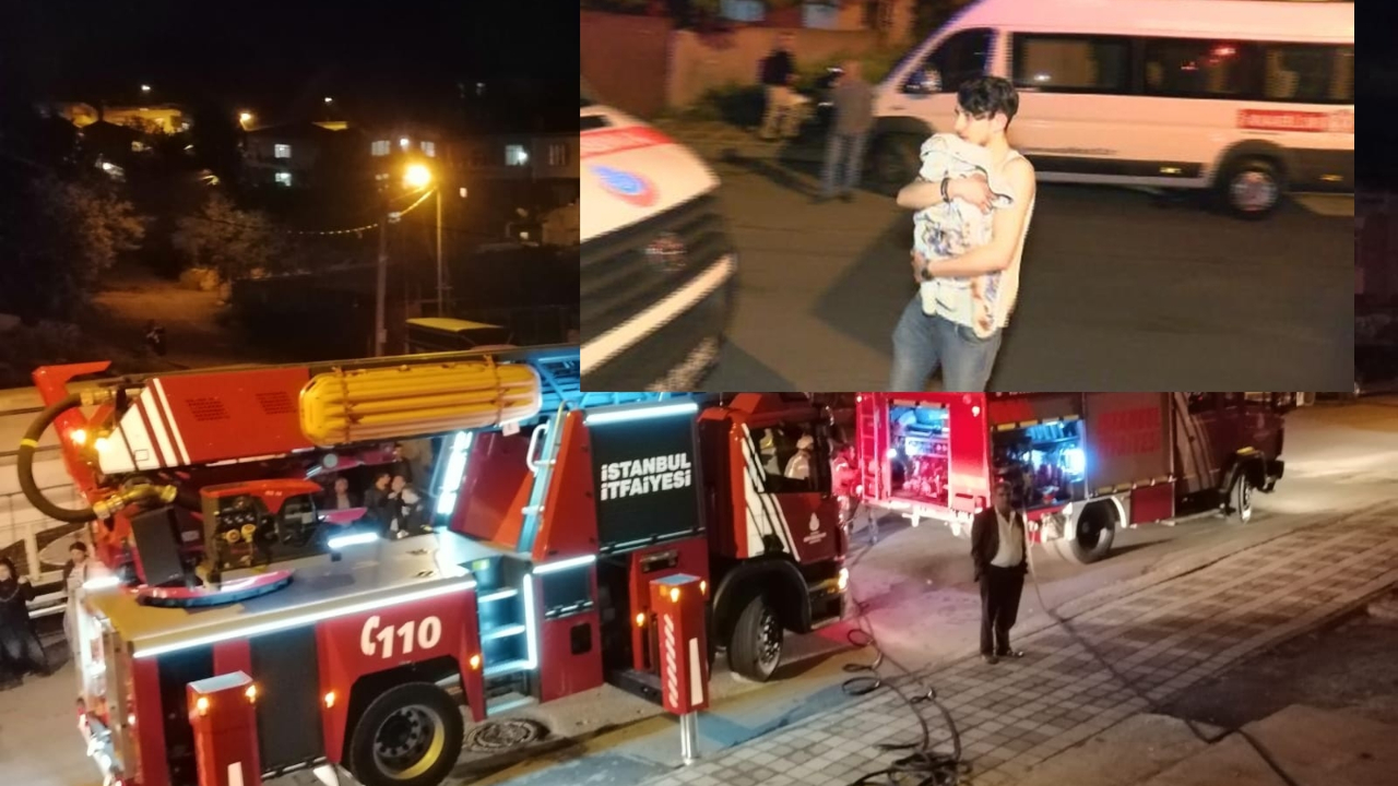 2 aylık bebeği komşular kurtardı...