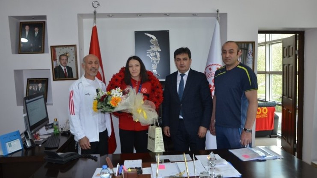 Kayseri'de şampiyondan Murat Eskici’ye ziyaret