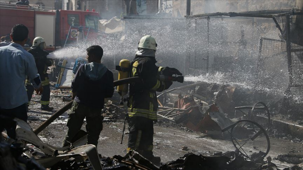 Suriye'de sivillerin olduğu bölgeye bombalı saldırı!