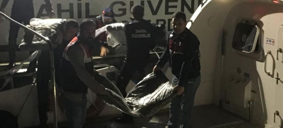 Ayvalık'ta batan tekneden 1,1 ton uyuşturucu çıktı
