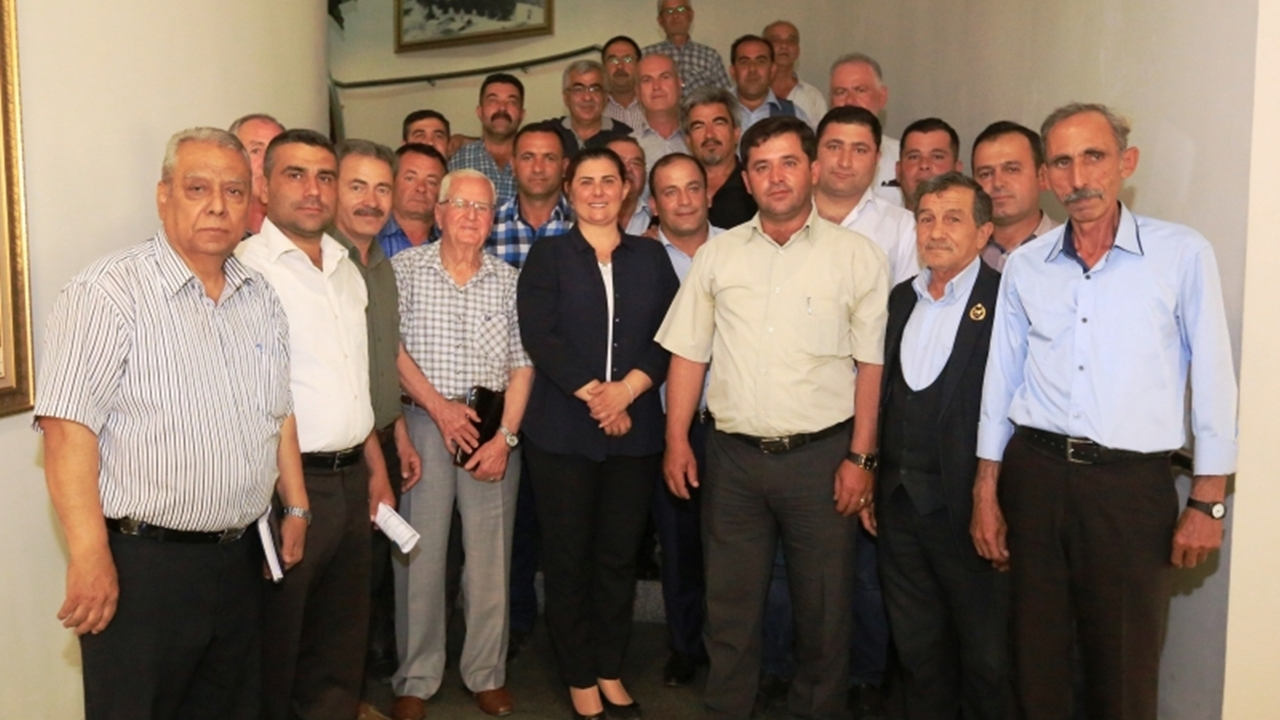 Aydın Germencikli muhtarlardan Başkan Özlem Çerçioğlu’na ziyaret