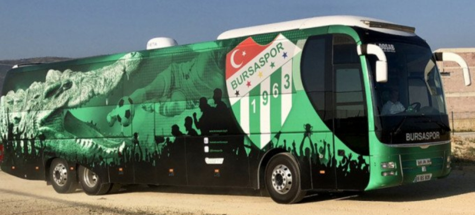 Bursaspor'un takım otobüsüne haciz geldi!
