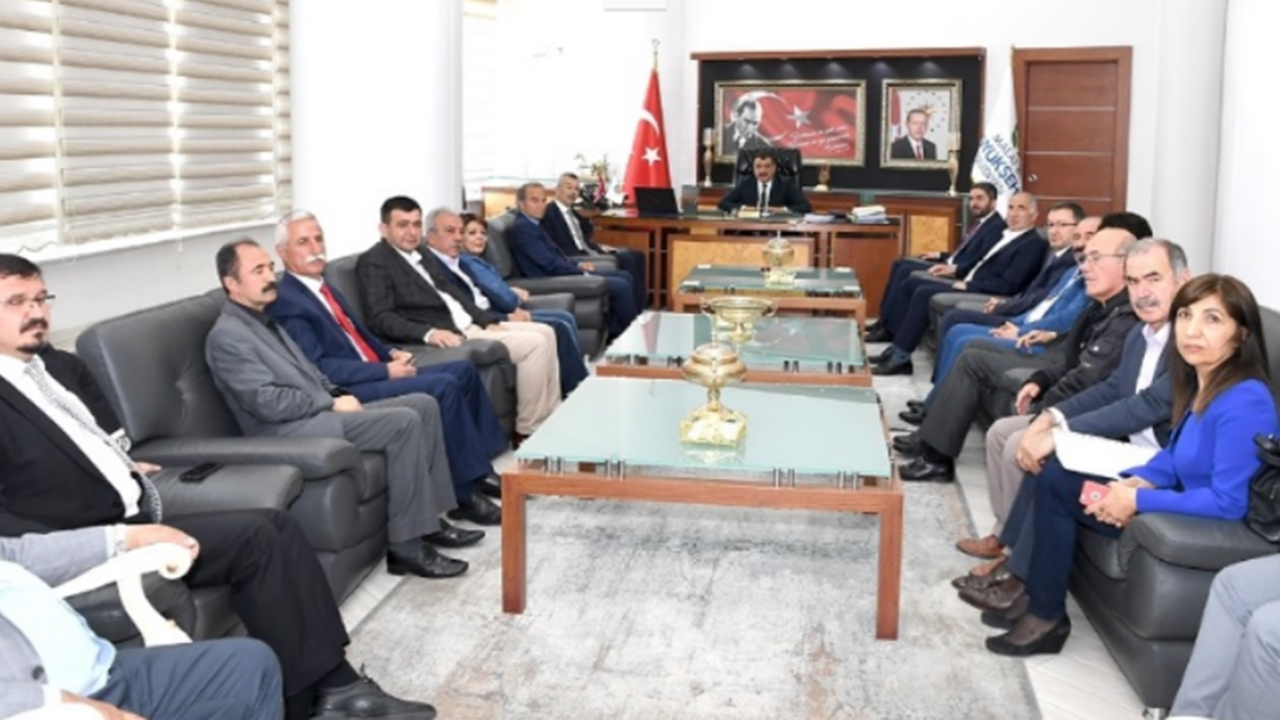 Malatya'da Başkan Selahattin Gürkan, CHP Heyetini kabul etti