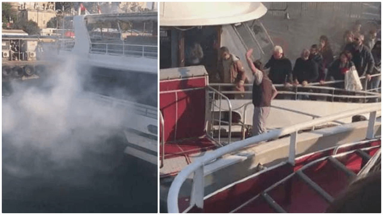 Üsküdar'da yolcu teknesinde yangın çıktı!