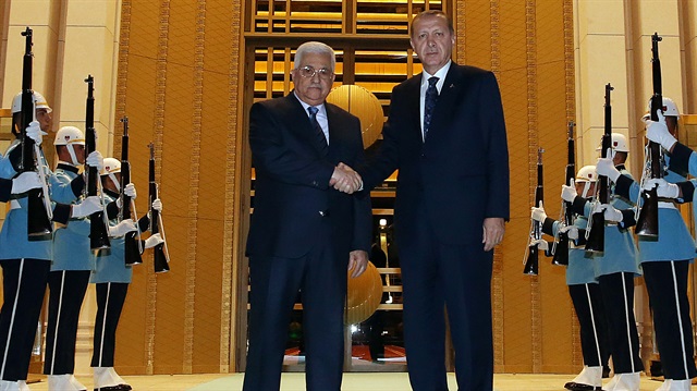 Filistin Lideri Mahmut Abbas'tan Cumhurbaşkanı Erdoğan'a 'dayanışma' ziyareti