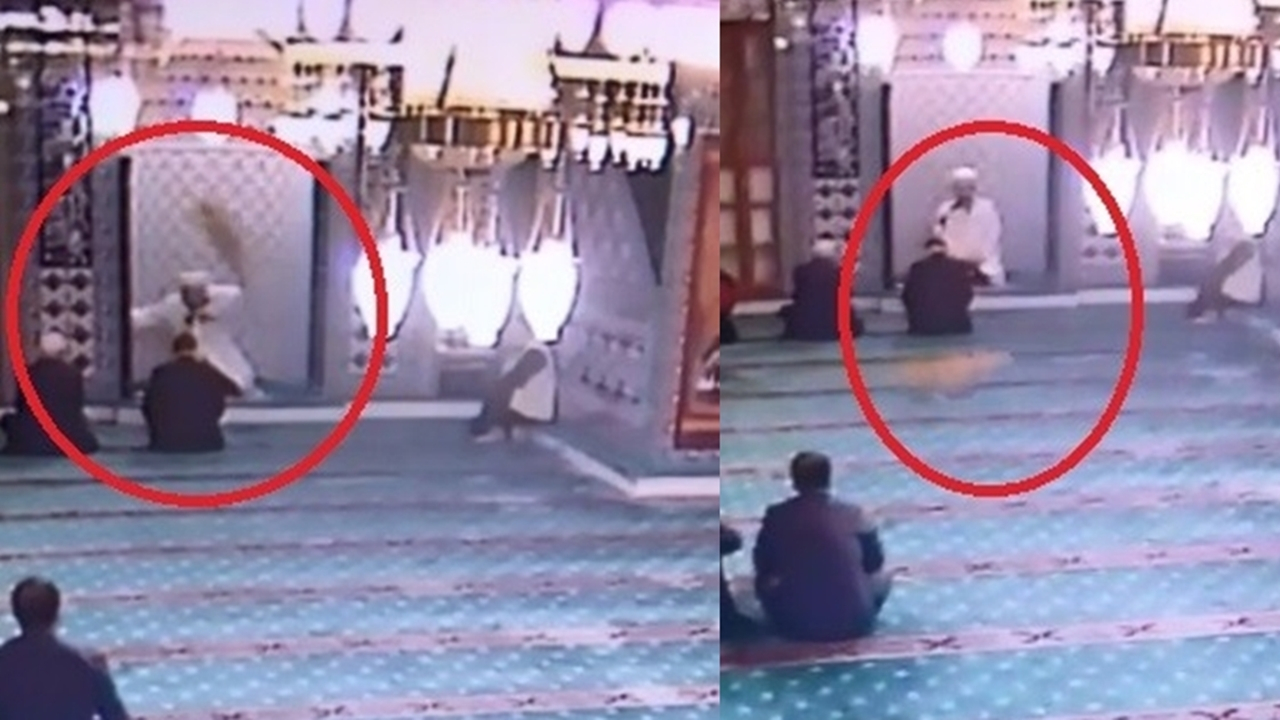 İmamın üzerinden atladı, cemaat seferber oldu...
