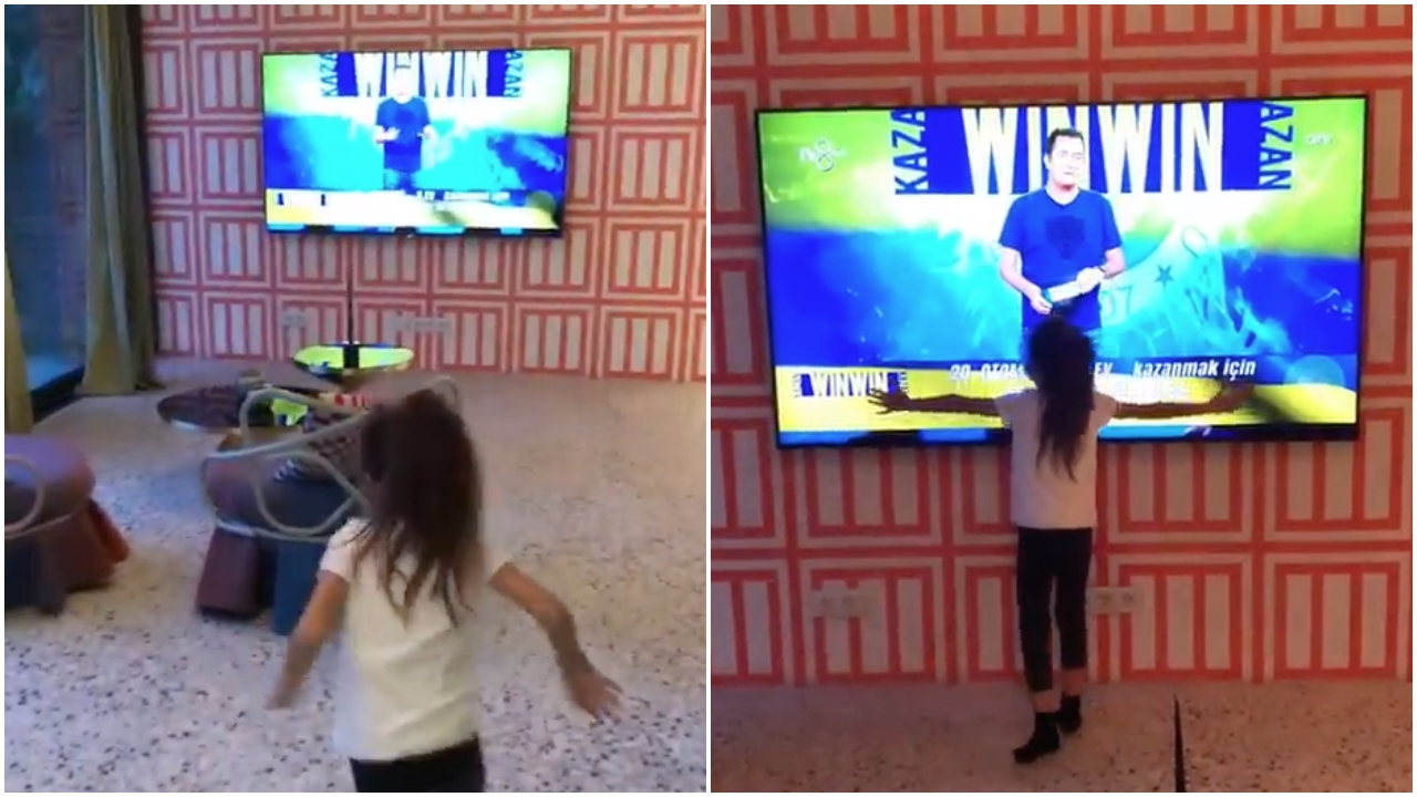 Melisa Ilıcalı TV'deki babasına böyle sarıldı!
