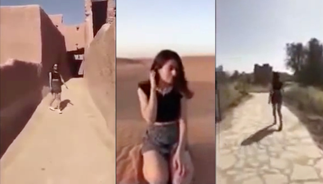 Mini etekli kız Suudi Arabistan'ı ayağa kaldırdı!