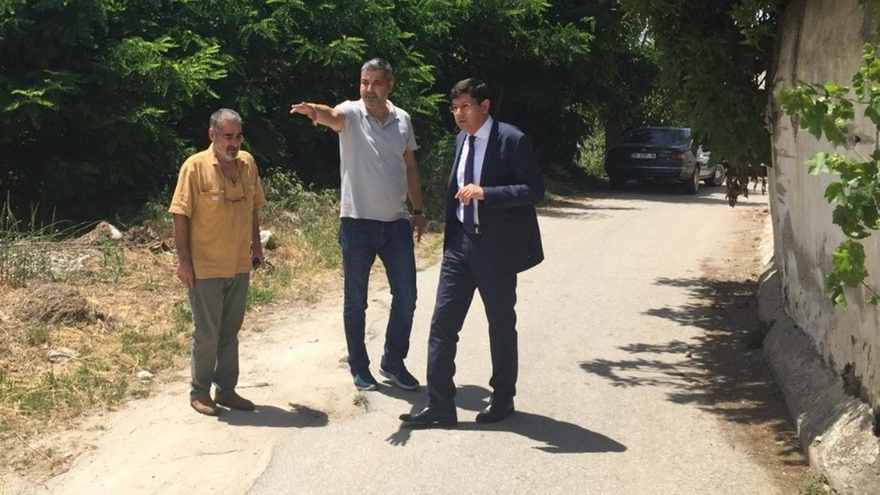Aydın'da Başkan Kürşat Engin Özcan yol yapım çalışmalarını inceledi