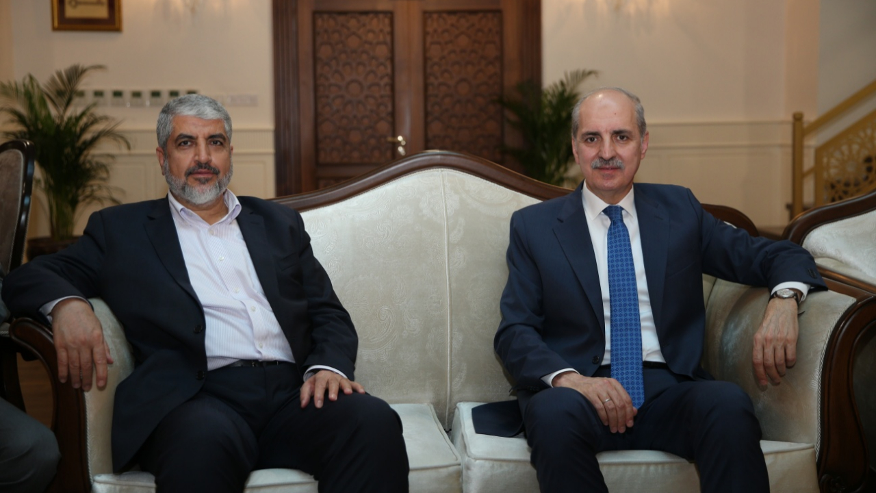 Numan Kurtulmuş Halid Meşal'i kabul etti!