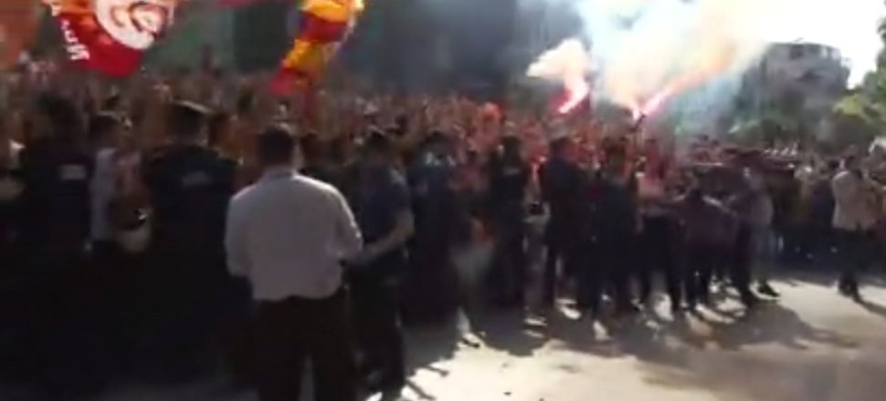 Galatasaray'a coşkulu uğurlama!