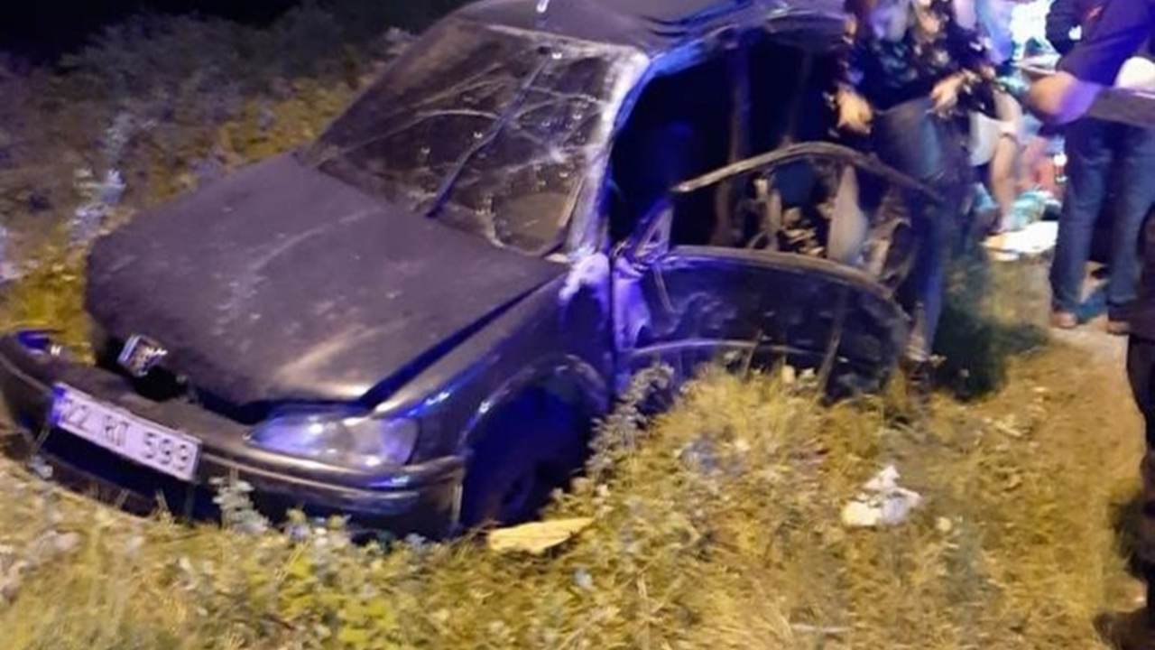 Aydınlatma direğine çarparak durdu!