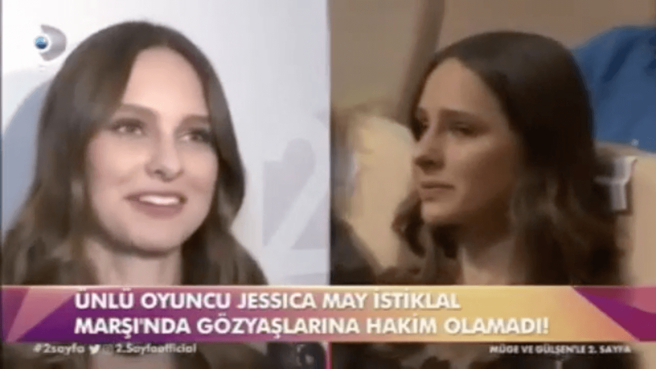 Brezilyalı oyuncu Jessica May, İstiklal Marşı okunurken ağladı!