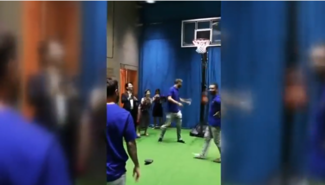 Messi basket atarken Arda Turan'ın Türklük yapması!