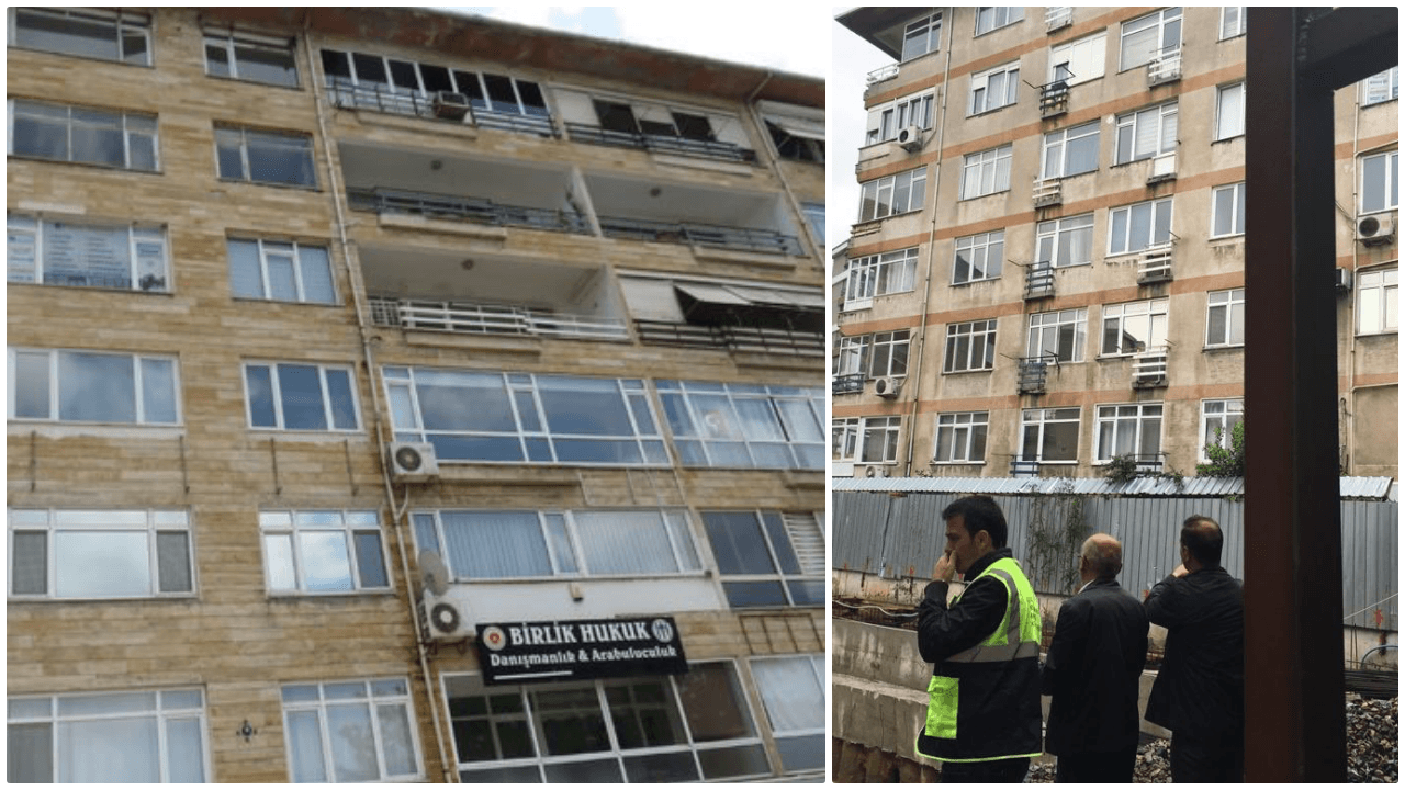 Kadıköy'de çatlaklar oluşan bir bina boşaltıldı!