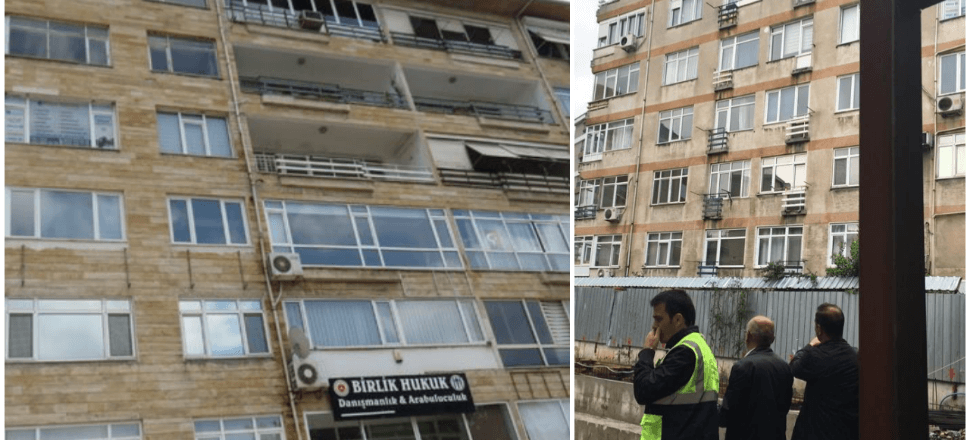 Kadıköy'de çatlaklar oluşan bir bina boşaltıldı!
