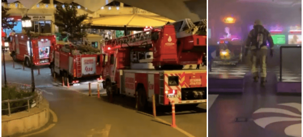 İstanbul'da AVM'de yangın paniği!