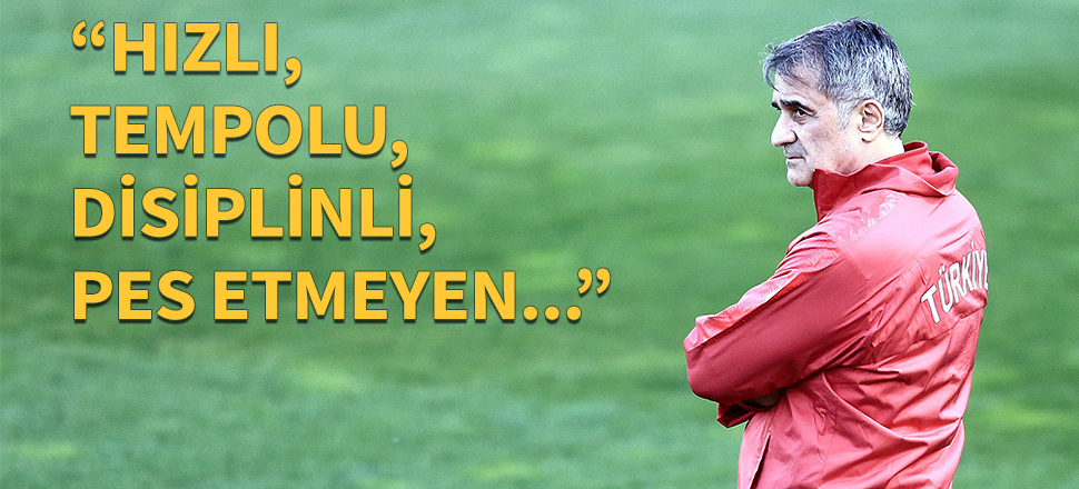 Şenol Güneş: Hedefimiz hızlı, tempolu, disiplinli, pes etmeyen bir takım