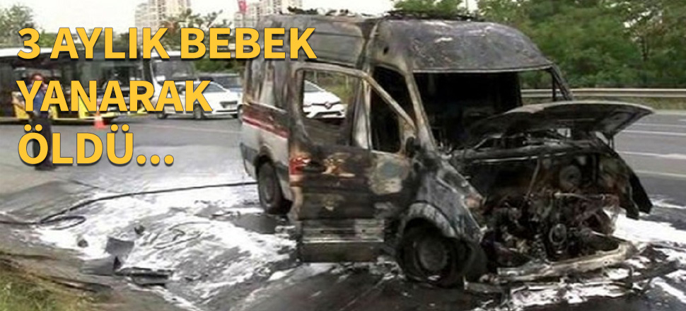 Ambulansta oksijen tüpü patladı!