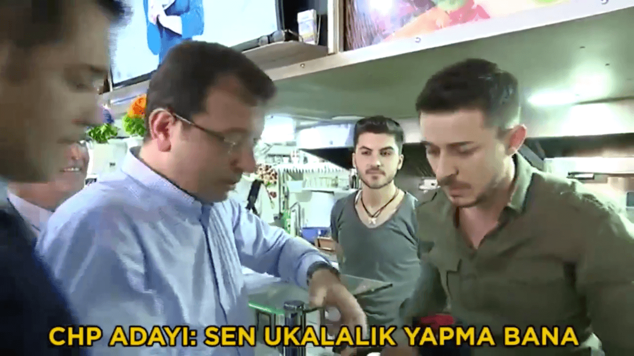 İmamoğlu vatandaşa ukalalık yapma dedi, tokat attı!