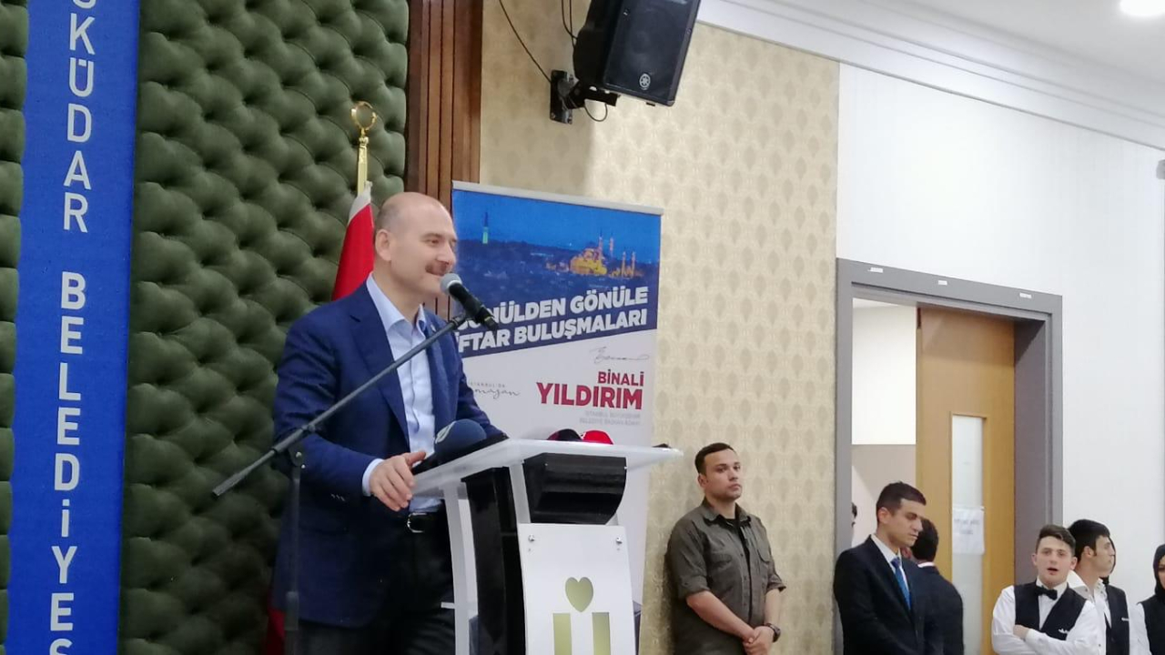İstanbul'da Bakan Süleyman Soylu, Trabzonlularla sahur yaptı