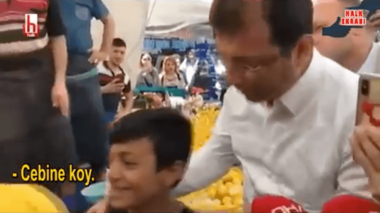 İmamoğlu pazarda gözyaşlarını tutamadı!