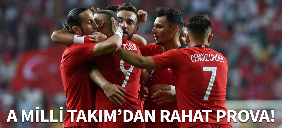 A Milli Takım'dan rahat prova!