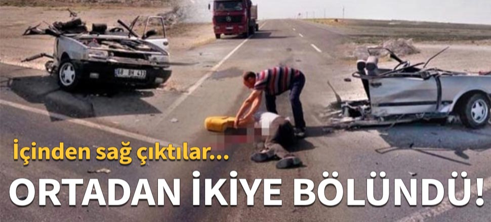 Ortadan ikiye bölündü!