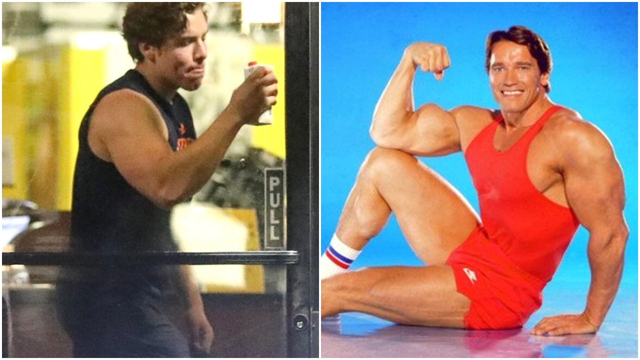 O, Arnold Schwarzenegger'in ikizi değil oğlu!