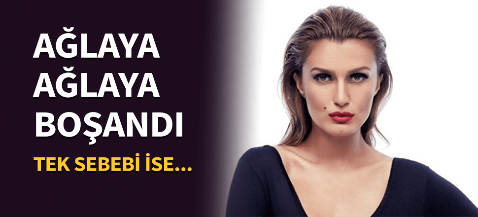 Ünlü çift ağlaya ağlaya boşandı!