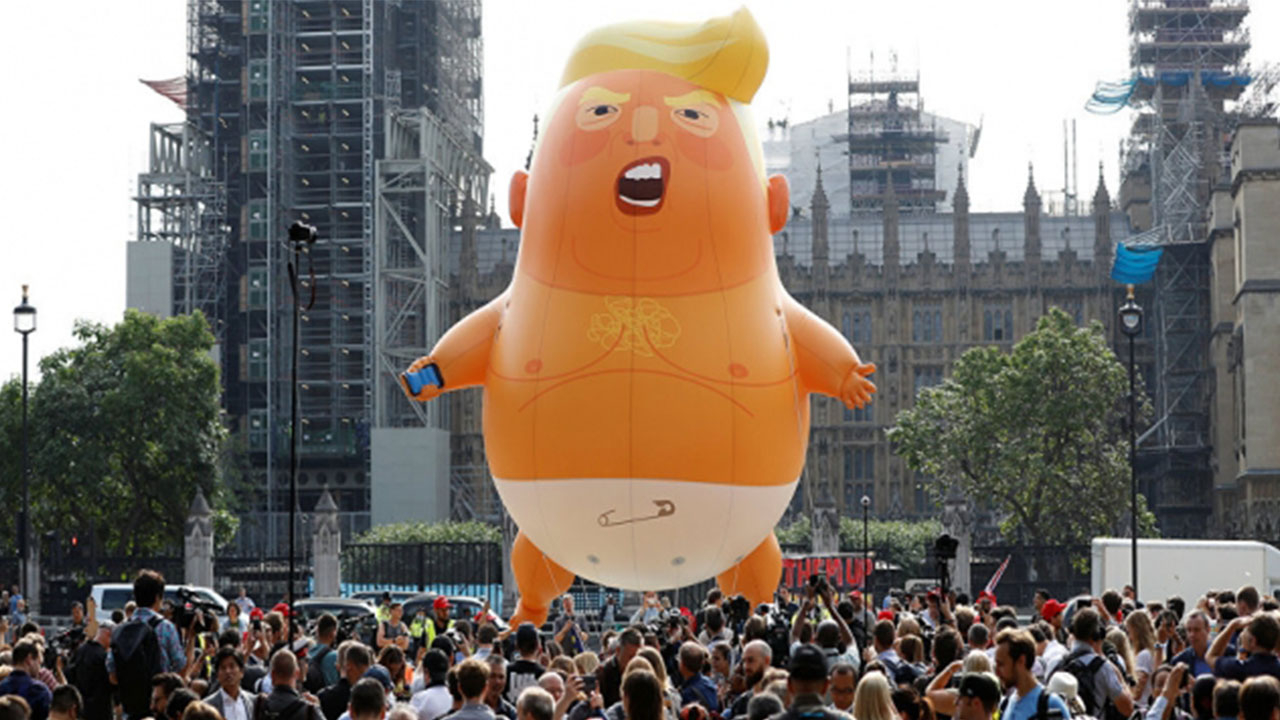 Trump: Protesto yok, tezahürat var!