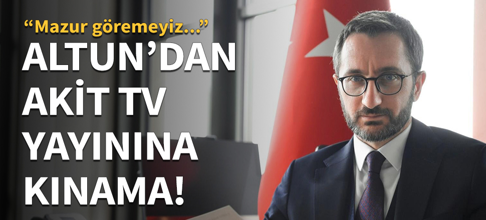 Akit TV yayınına Cumhurbaşkanlığı'ndan kınama!