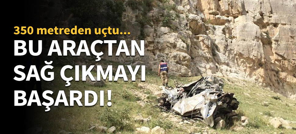 Bu araçtan sağ çıkmayı başardı!