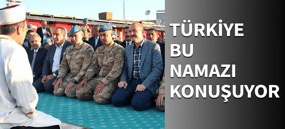 Soylu'nun bayram namazı sosyal medyayı salladı!