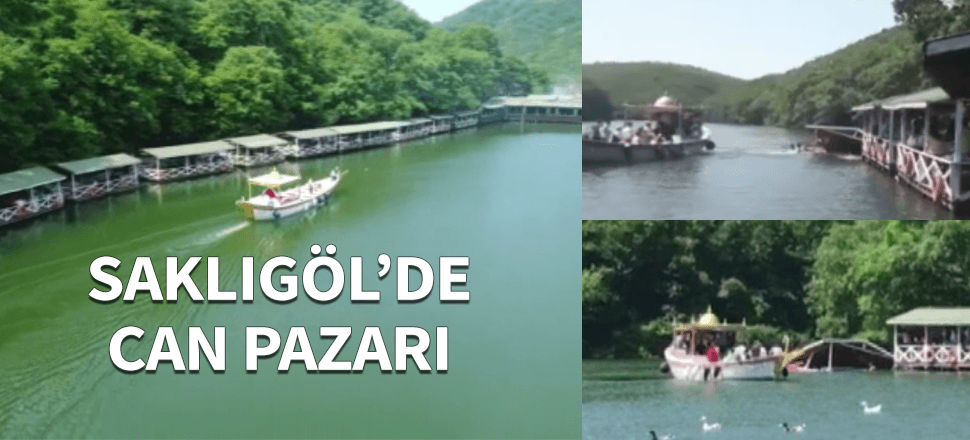 Şile'de çardak çöktü! Vatandaşlar göle düştü...