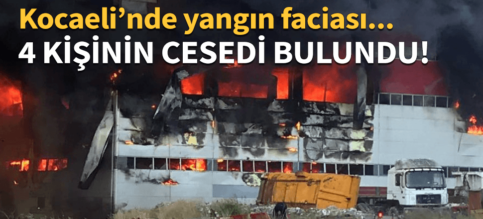 Kocaeli Çayırova'da fabrika yangını!