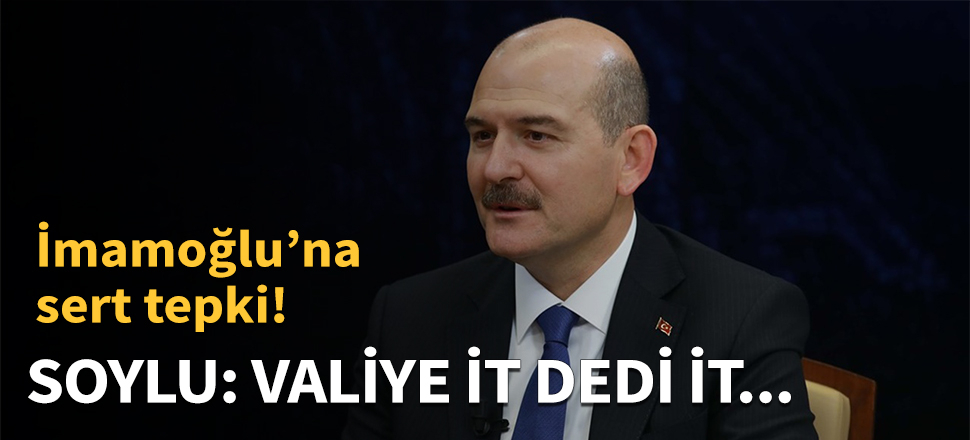 Soylu: Valiye it dedi it...