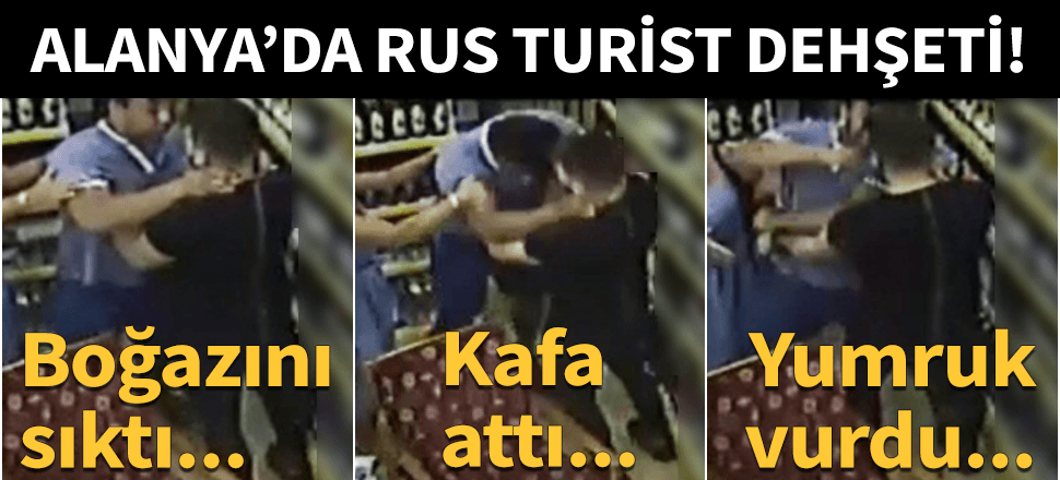 Market sahibine kafa, köpeğine tekme attı...
