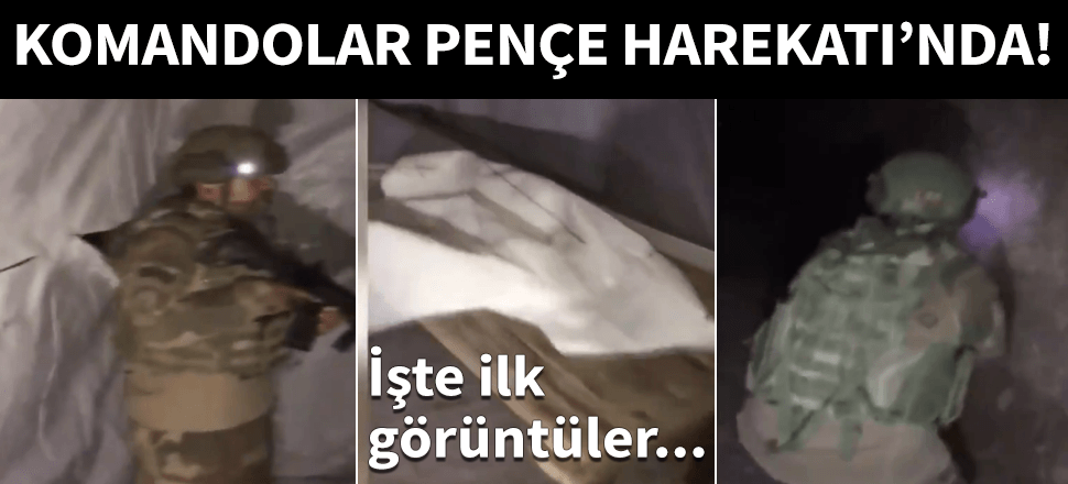 'Pençe Harekatı'ndaki komandolardan yeni görüntü!