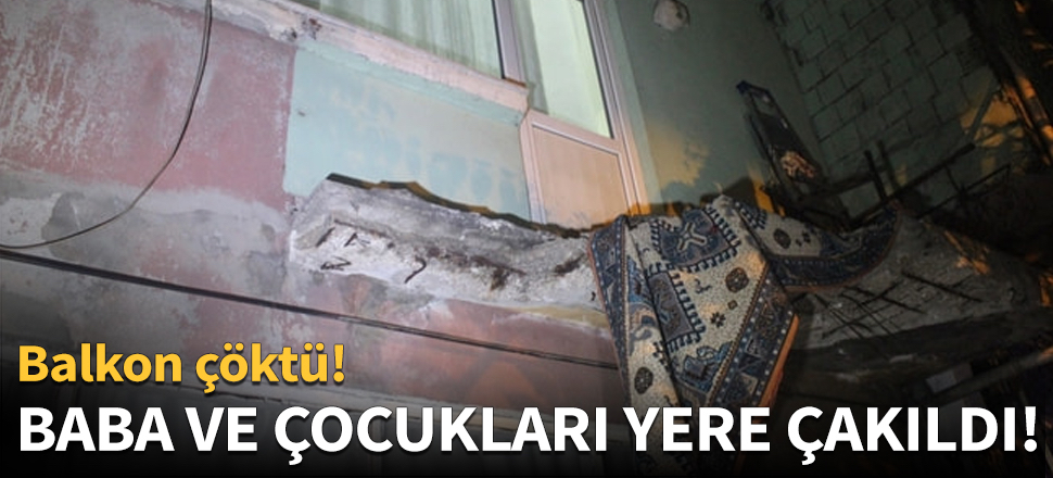 Baba ve çocukları yere çakıldı: 5 yaralı...
