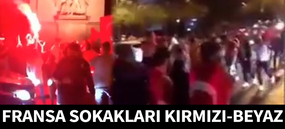 Fransa kırmızı-beyaz renklere büründü!