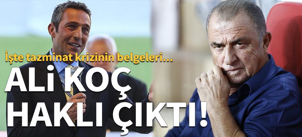 Ali Koç'un tazminat eleştirisi doğru çıktı!